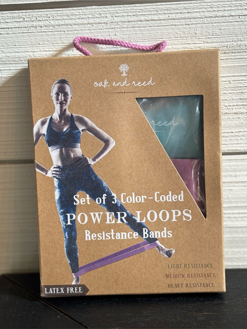 Oak And Reed Set Of 3 Color-Coded Power Loops‎ Resistance Bands New In Box
